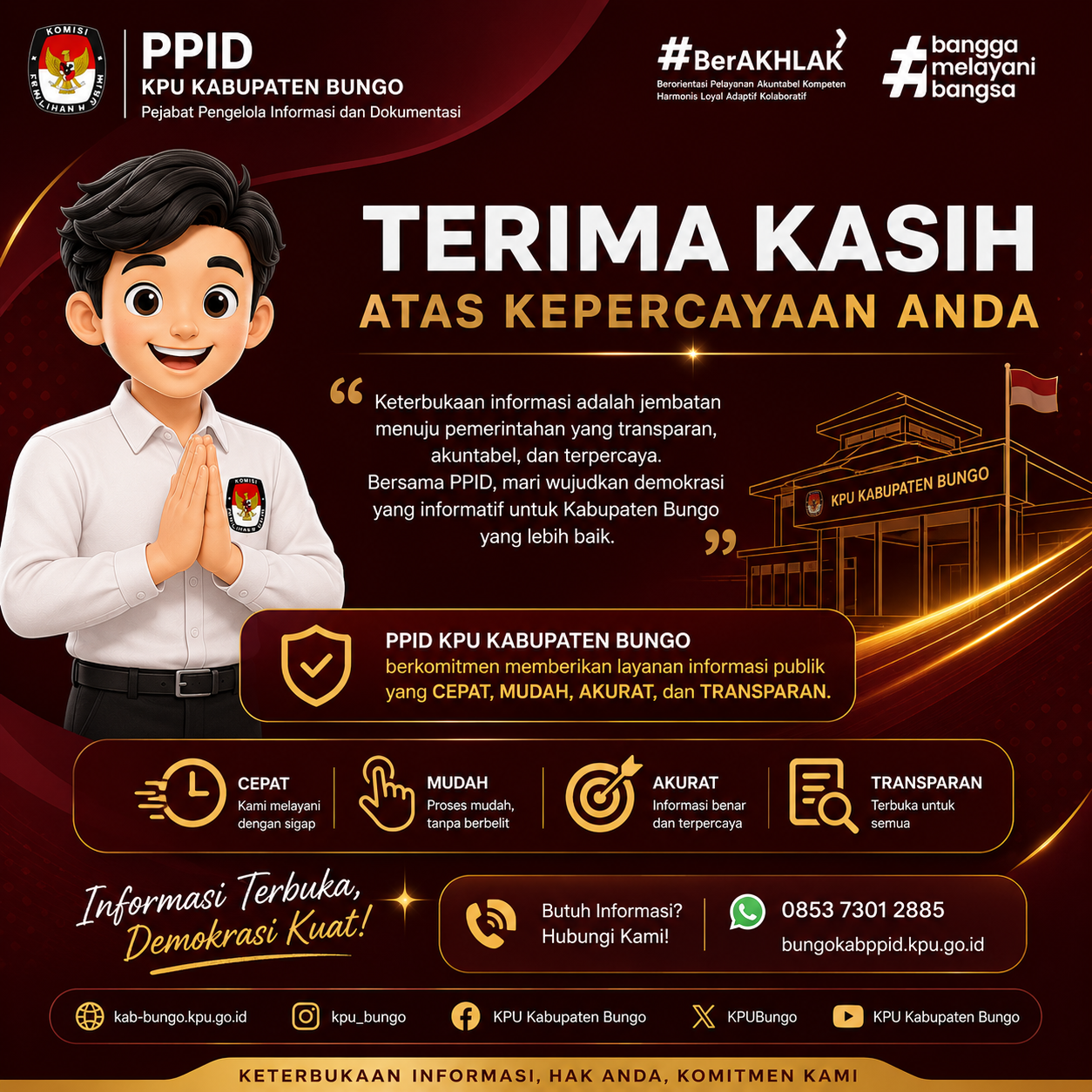Terimakasih Telah Menggunakan E-PPID KPU Kabupaten Bungo